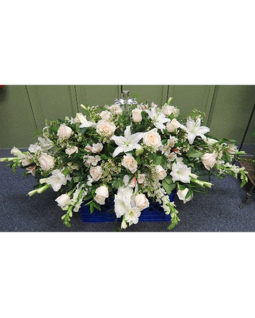 CASKET COVER WITH CRYSTAL CROSS